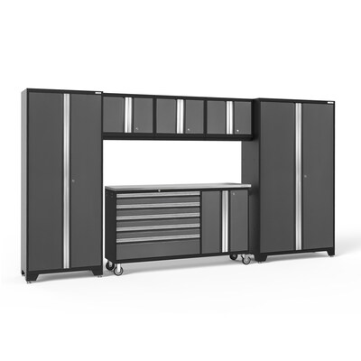 Garage Storage System >> Bold 3 0 144 In W X 77 25 In H Charcoal Gray Steel Garage Storage System Garage Storage System >> Bold 3 0 144 In W X 77 25 In H Charcoal Gray Steel Garage Storage System