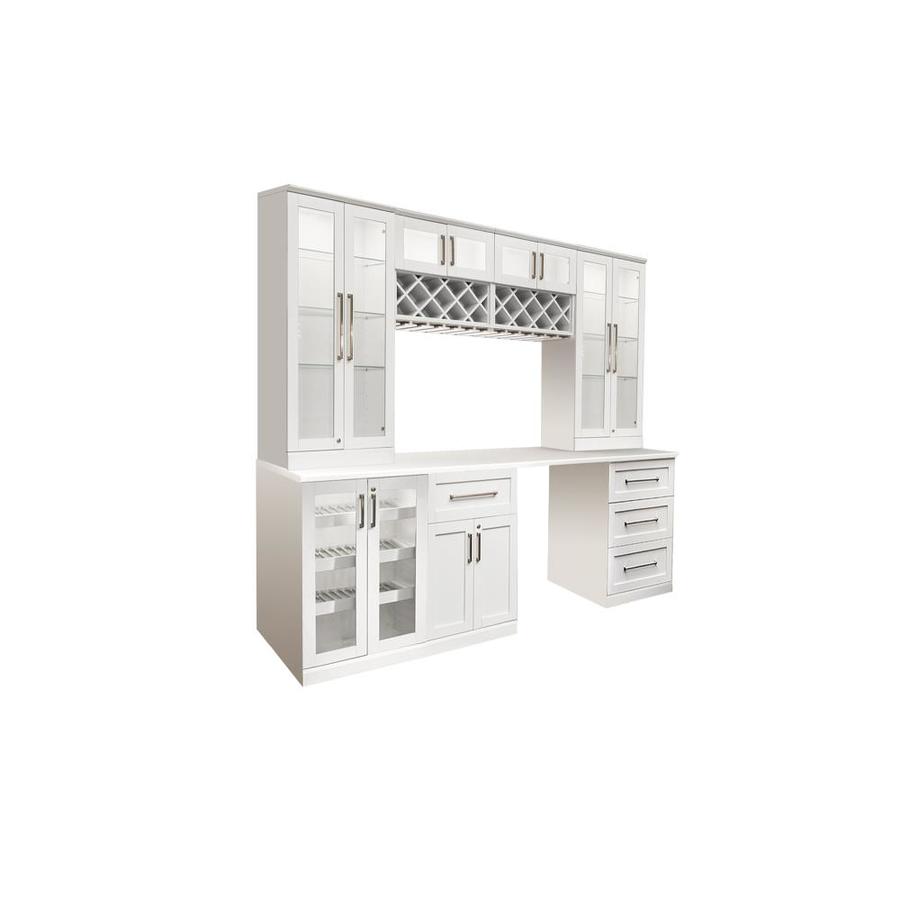 Newage Products Home Bar 96 In X 85 In Rectangle Cabinet Bar At