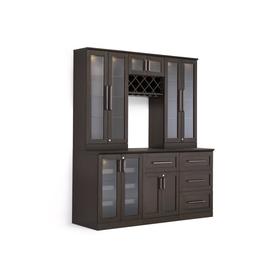 Home Bars At Lowes Newage Products Home Bar 72 In X 85 Brown Rectangle Cabinet