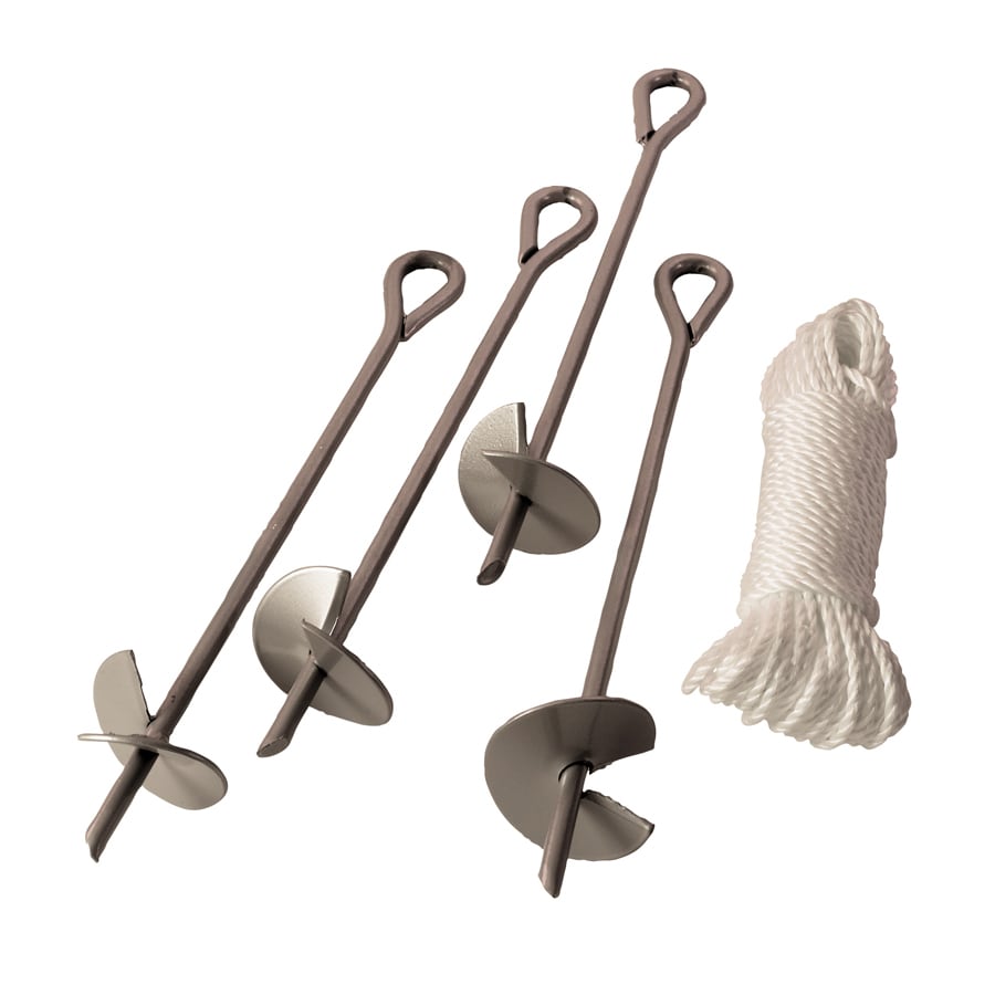 ShelterLogic 10073 Gray Steel Storage Shed Anchor Kit