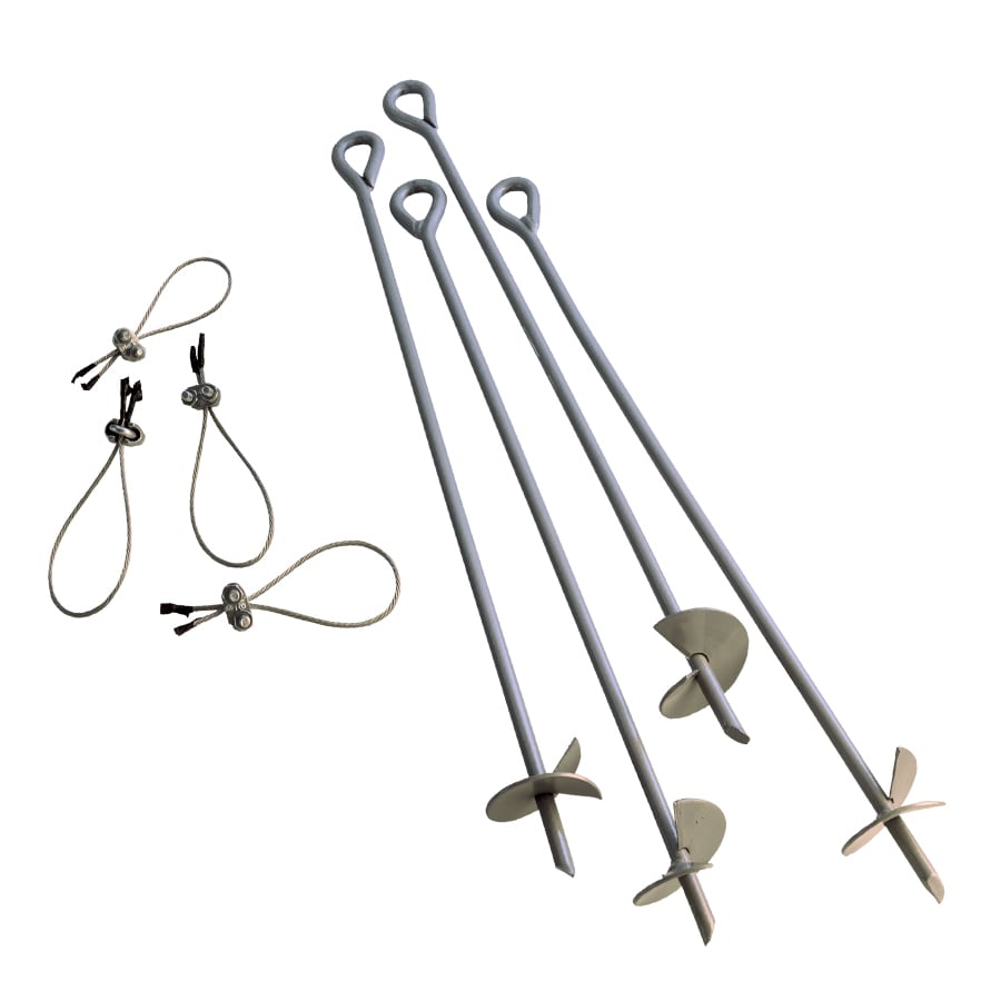 Shop ShelterLogic Gray Steel Storage Shed Anchor Kit at Lowes.com