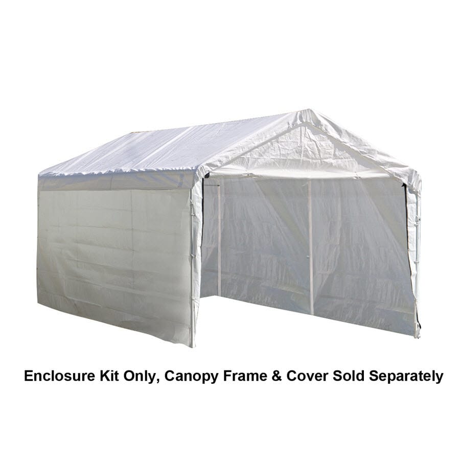 ShelterLogic White Polyethylene Storage Shed Enclosure Kit 