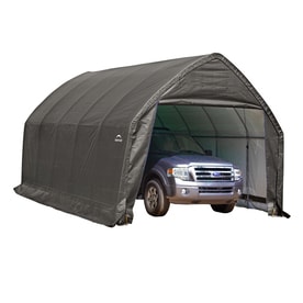 Garage - In - A - Box 13 Foot X 20 Foot X 12 Foot Peak Style For Suv, Truck - Gray - Shelterlogic, Grey