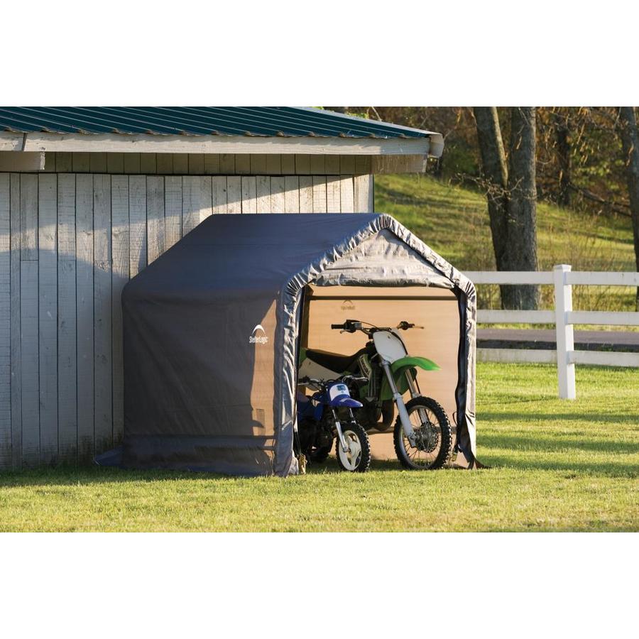 ShelterLogic 5.96ft x 5.98ft Polyethylene Canopy Storage Shelter at