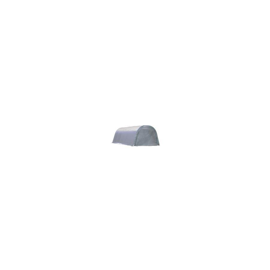 ShelterLogic 71334 12 x 20 Round Style Canopy Storage Shelter with Roll-Up Door Kit