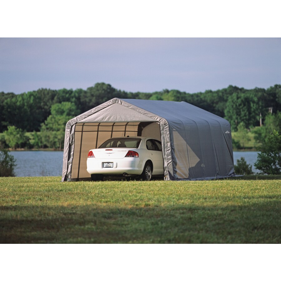 ShelterLogic 12-ft x 20-ft Canopy Storage Shelter in the Canopy Storage ...