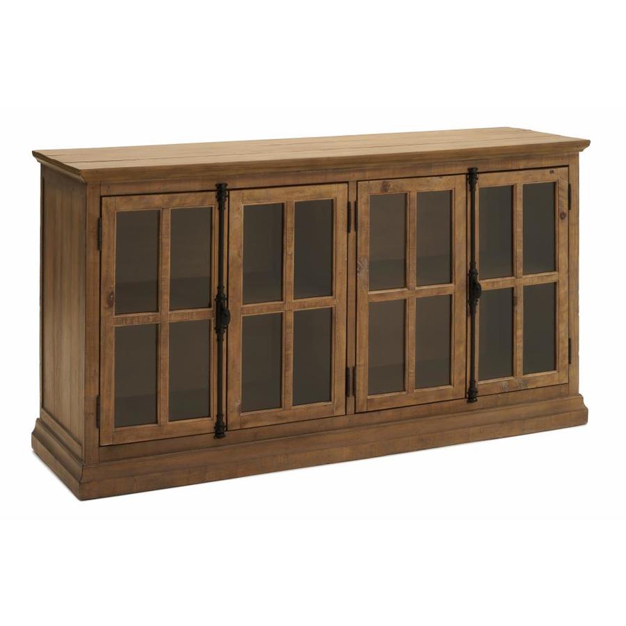 Rst Brands Loupin Media Console Brown Pine Wood Farmhouse Console