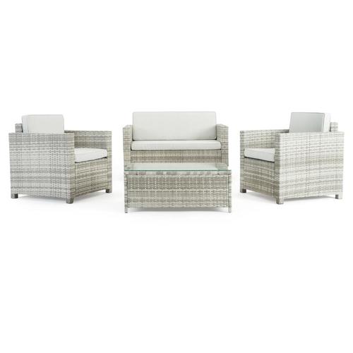 Sego Lily Boulder 4 Piece Metal Frame Patio Conversation Sego Lily Boulder 4 Piece Metal Frame Patio Conversation