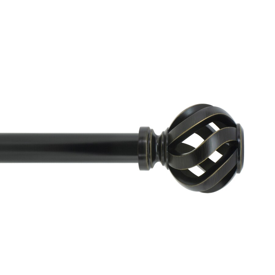 Black Transitional Curtain Rods At Lowes Com