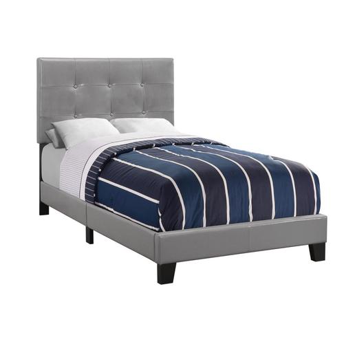 Monarch Specialties Grey Twin Bed Frame In The Beds Department At Lowes.com