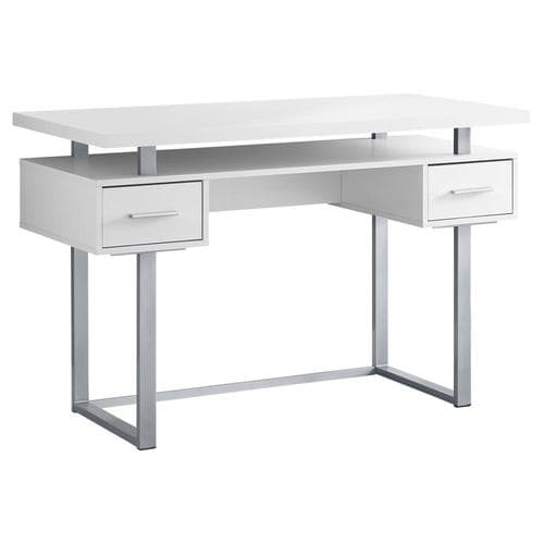 Monarch Specialties Modern/Contemporary White Computer Desk at Lowes.com