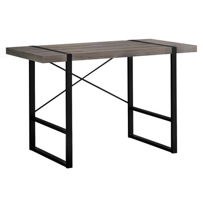 Monarch Specialties Modern Contemporary Dark Taupe Reclaimed Wood Monarch Specialties Modern Contemporary