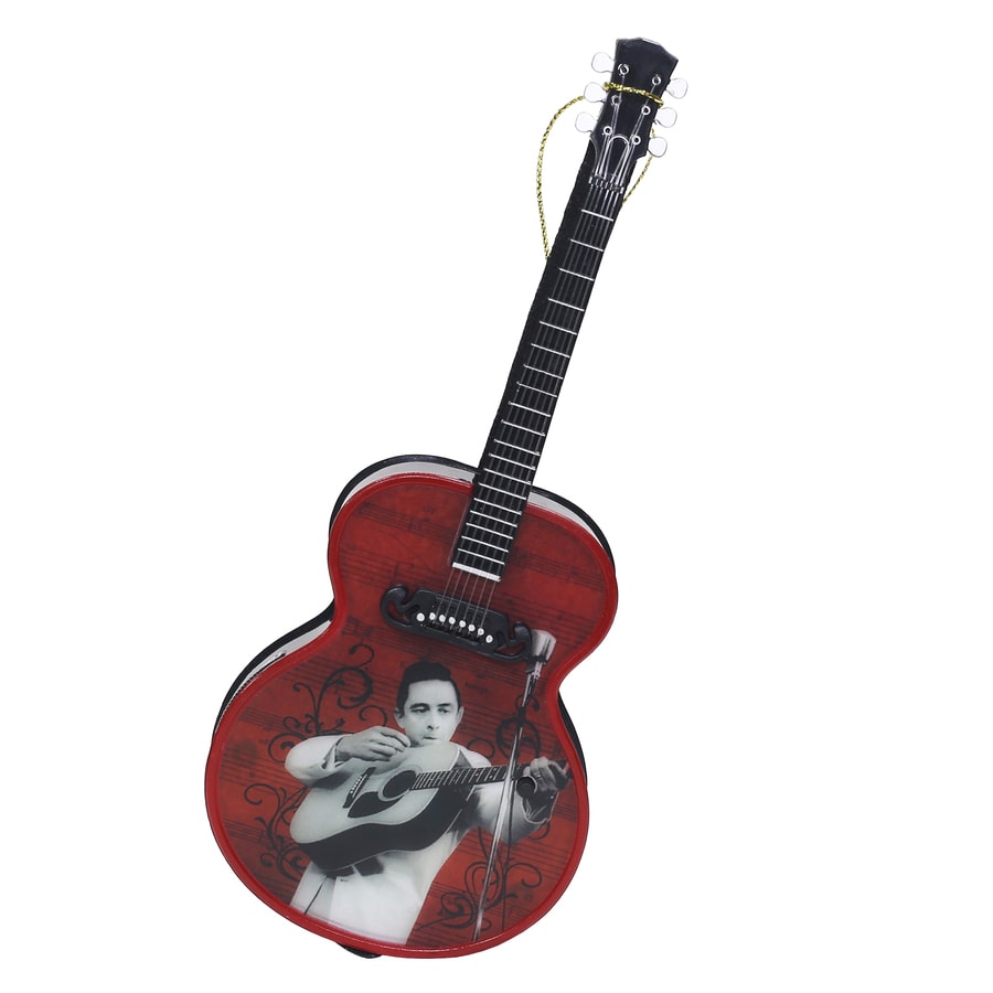 Johnny Cash 8620008LO Red Musical Standard Ornament