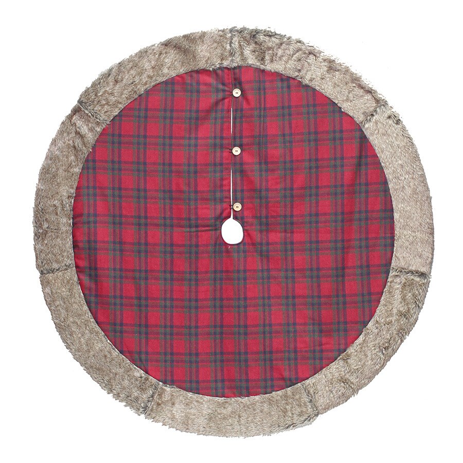 Holiday Living 56 In Red Plaid Christmas Tree Skirt Holiday Living 56 In Red Plaid Christmas Tree Skirt