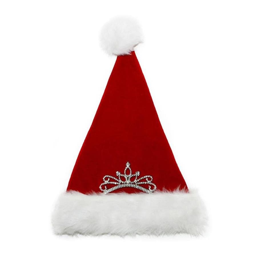 Shop Holiday Living One Size Fits All Velvet Princess Santa Hat at ...