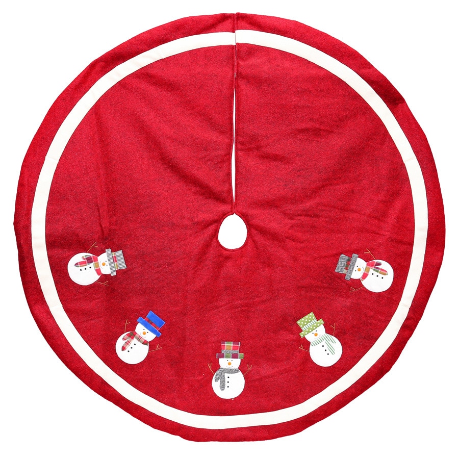 shop holiday living 48 in red polyester traditional shop holiday living 48 in red polyester traditional