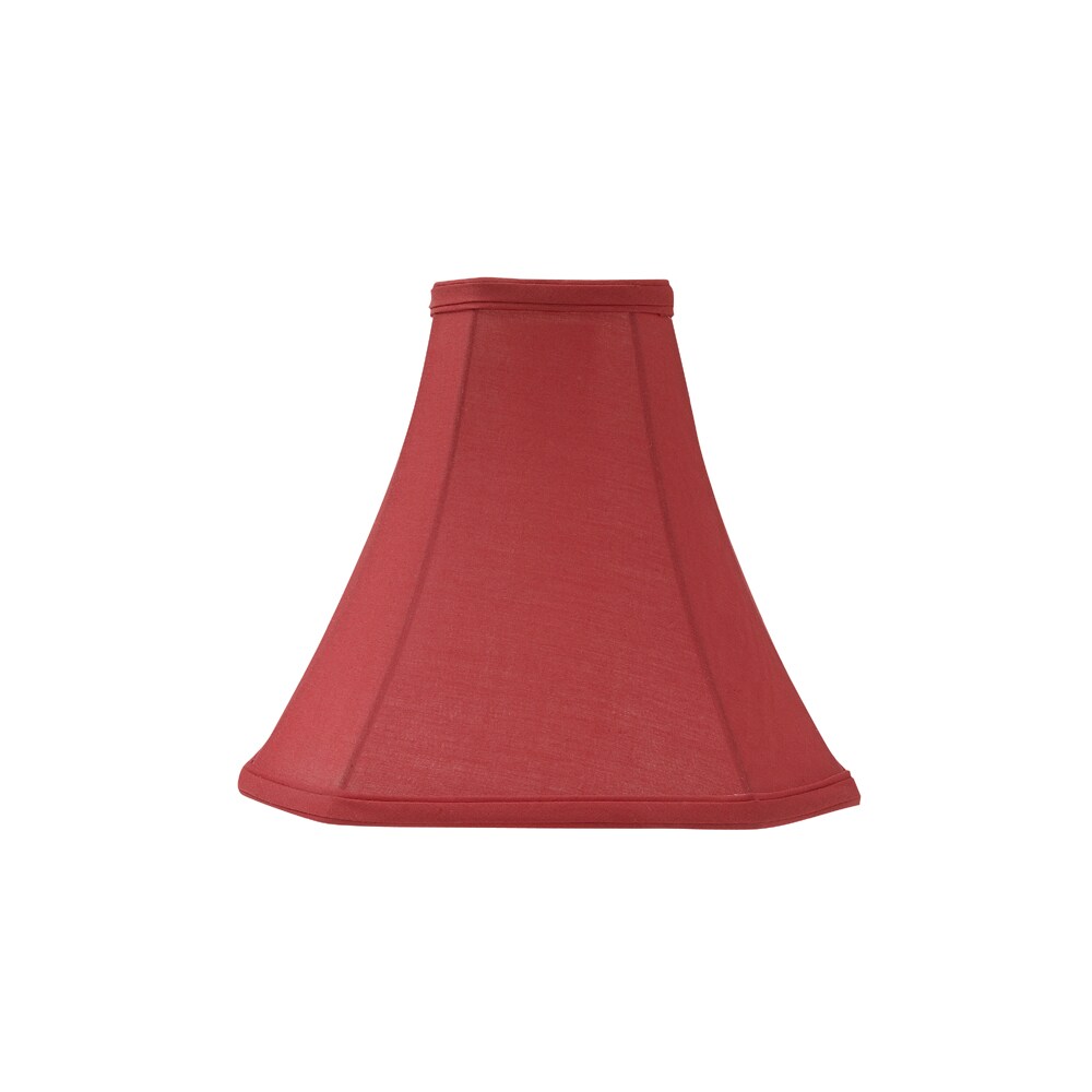 Design Trends Red Fabric Buffet Lamp Shade at Lowes.com