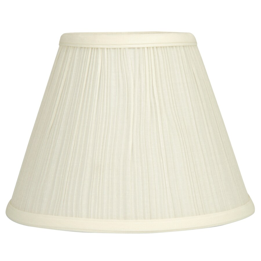 Allen Roth 7 5 In X 10 In Cream Fabric Bell Lamp Shade At Lowes Com
