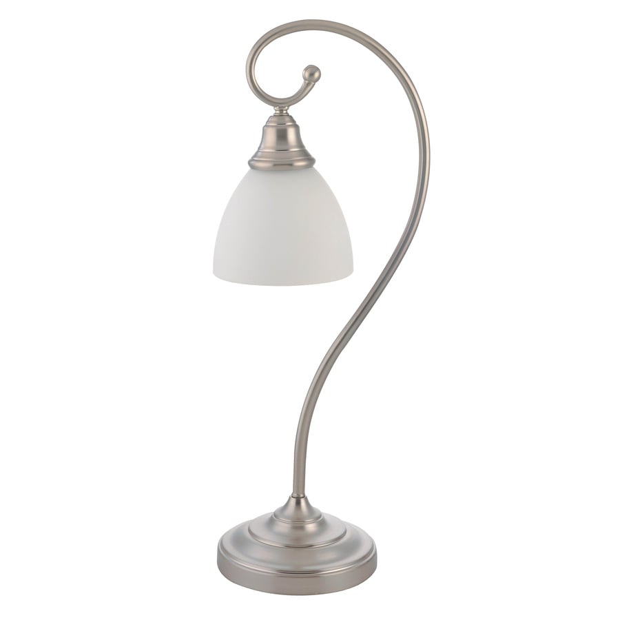 Portfolio 22 1 2 Brushed Nickel Desk Lamp At Lowes Com