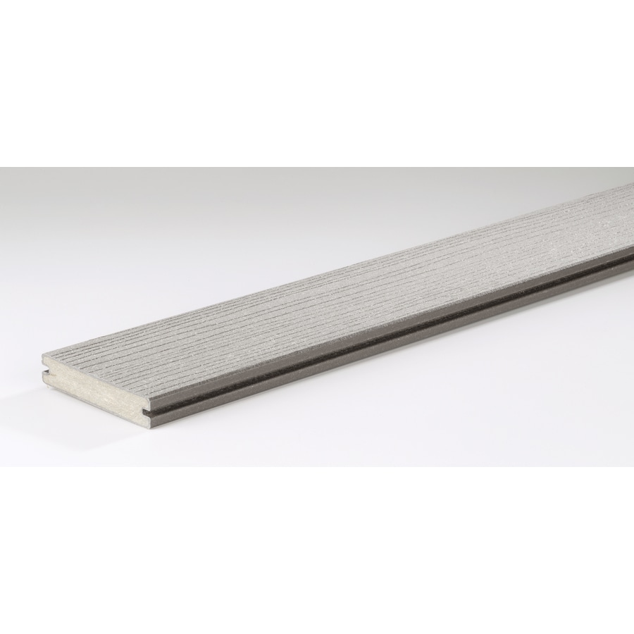 TimberTech Gray Composite Decking (Common: 5/4-in x 5.5-in x 16-ft ...