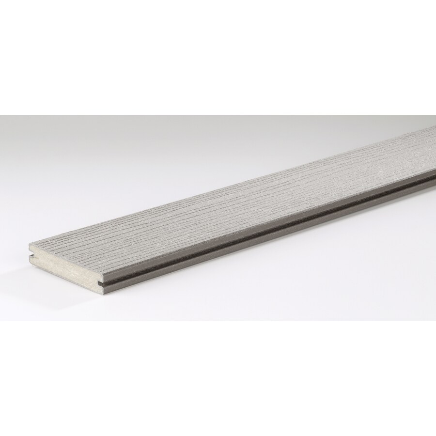 TimberTech TFGV5420G Gray Composite Decking (Common: 5/4-in x 5.5-in x 20-ft; Actual: 1-in x 5.360-in x 20-ft)