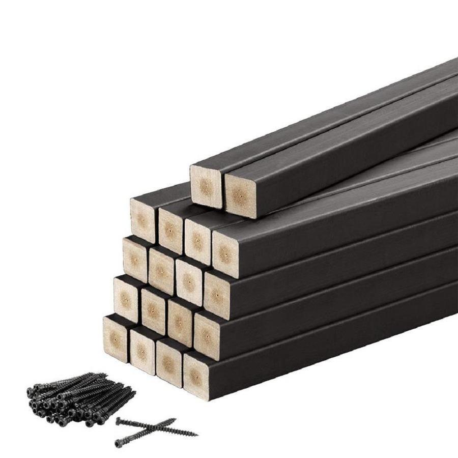 TimberTech EV36BAL8CB (Actual: 1.25-in x 1.25-in x 30.25-in) Contemporary Black Composite Deck Baluster