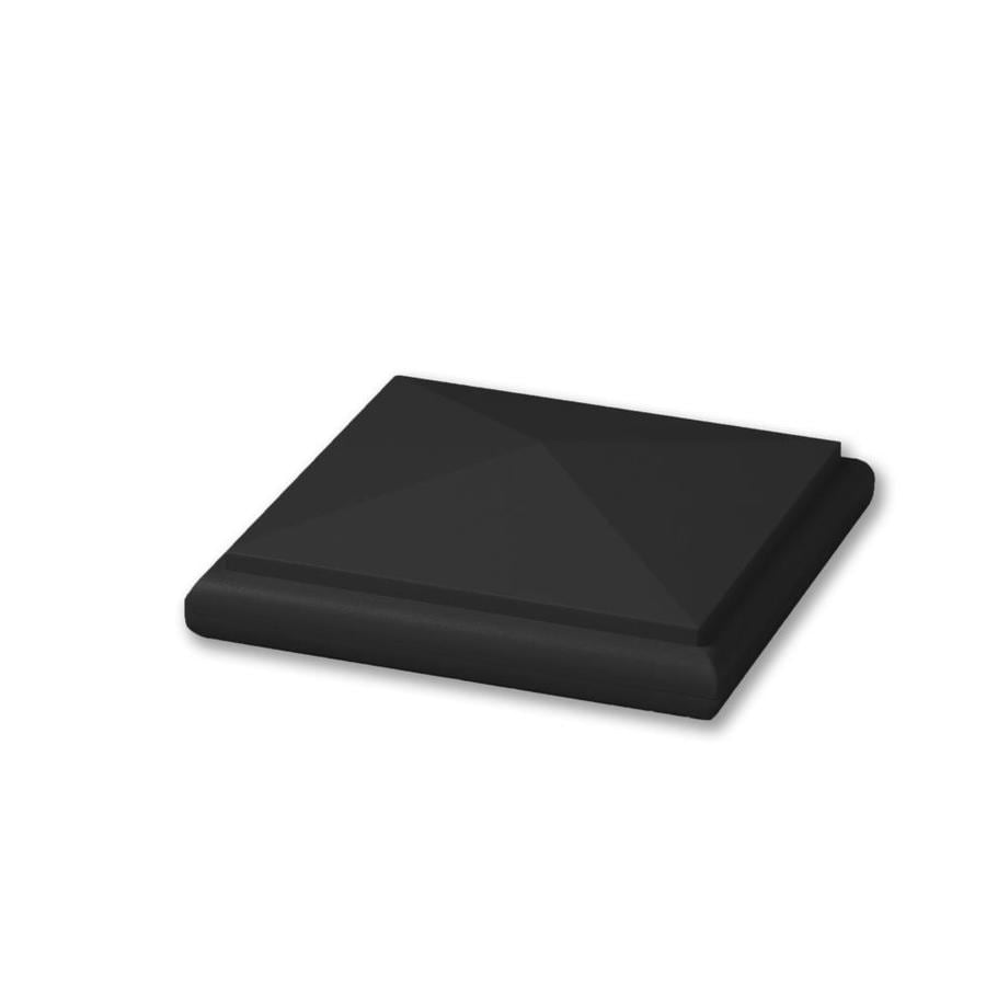 AZEK A55X55PCAPB (Fits Common Post Measurement: 5-1/2-in x 5-1/2-in; Actual: 2-in x 6-in x 6-in) Black Unlit Composite Deck Post Cap