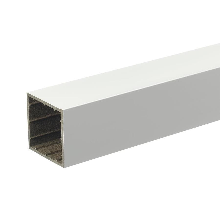TimberTech AZT4X4PCV39W (Fits Common Post Measurement: 4-in x 4-in; Actual: 4-in x 4-in x 39-in) White Composite Deck Post Sleeve