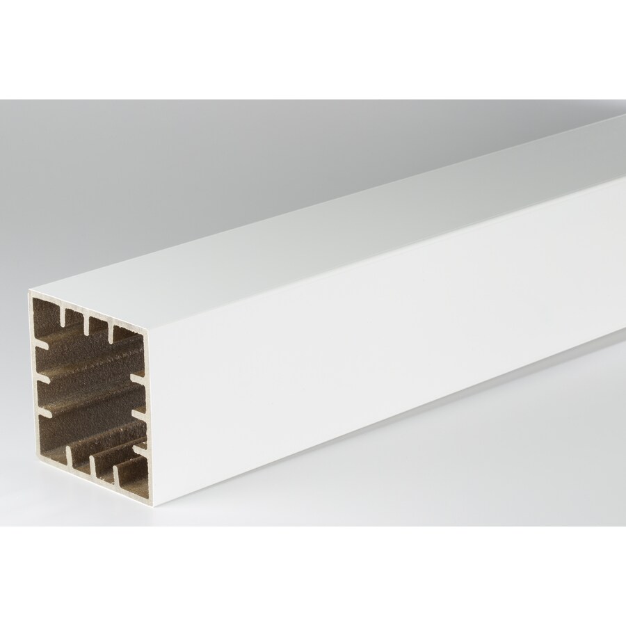 AZEK A55X55PCV39W (Fits Common Post Measurement: 5-1/2-in x 5-1/2-in; Actual: 5.5-in x 5.5-in x 39-in) Premier and Trademark White Composite Deck Post Sleeve