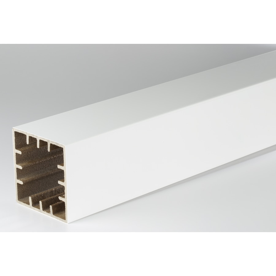 AZEK A55X55PCV54W (Fits Common Post Measurement: 5-1/2-in x 5-1/2-in; Actual: 5.5-in x 5.5-in x 54-in) Premier and Trademark White Composite Deck Post Sleeve