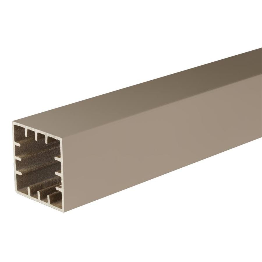 AZEK A55X55PCV54BS (Fits Common Post Measurement: 5-1/2-in x 5-1/2-in; Actual: 5.5-in x 5.5-in x 54-in) Premier and Trademark Brownstone Composite Deck Post Sleeve