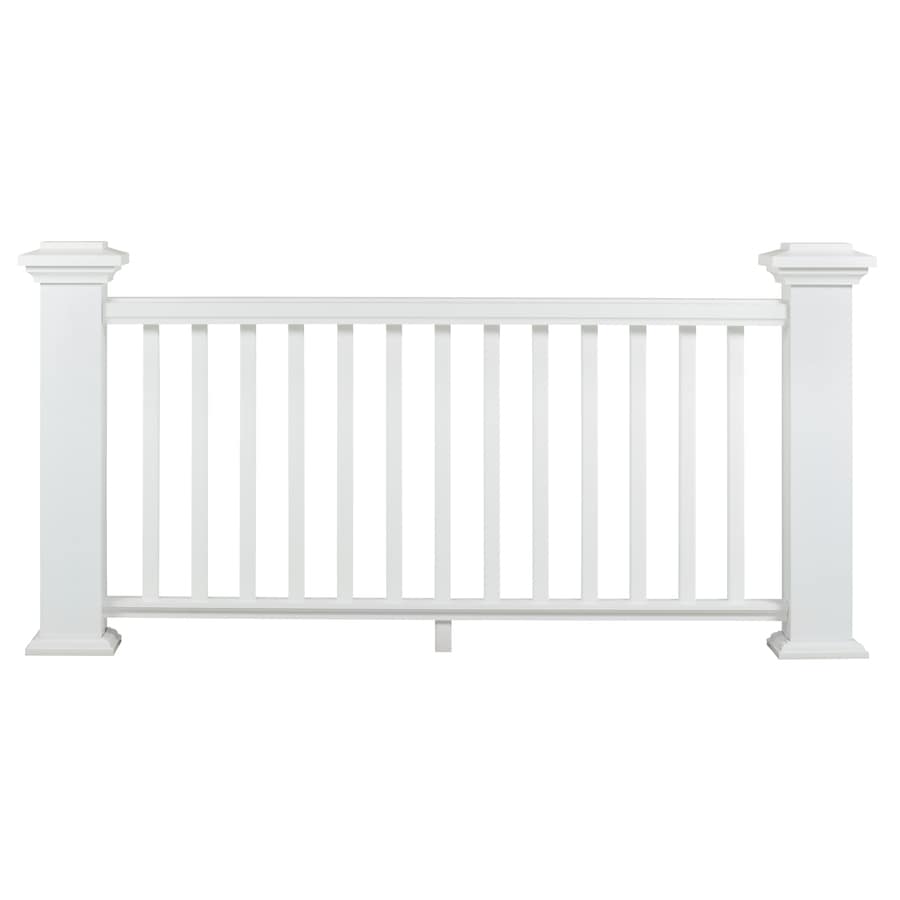 Shop AZEK Reserve Rail White Composite Deck Railing Kit (Assembled: 8 ...