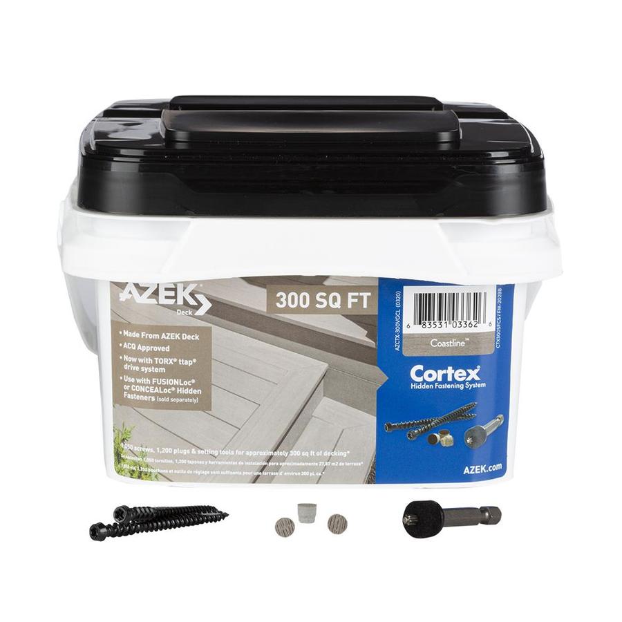 TimberTech Cortex 300sq ft Coverage Coastline SelfDrilling Concealed