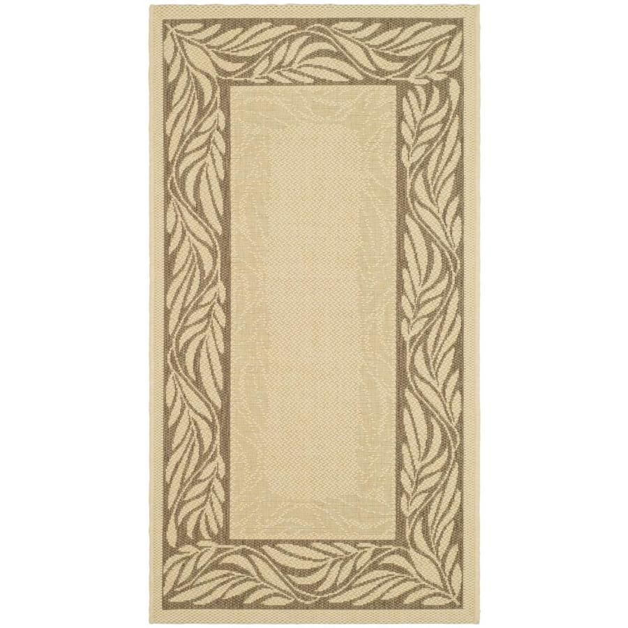Safavieh Courtyard Wreaths Natural Brown Rectangular Indoor