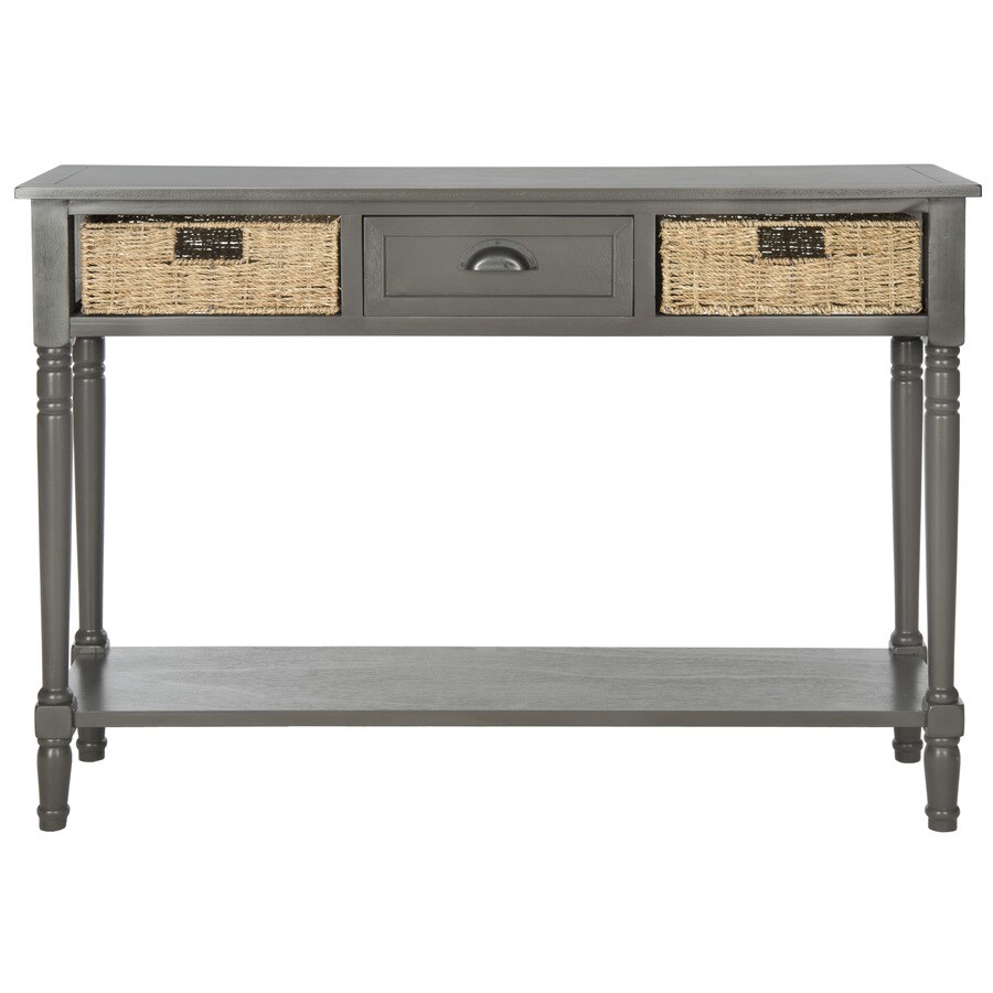 Gray Console Table With Drawers Photos