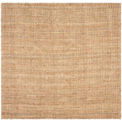 Safavieh Natural Fiber Bellport 4 x 4 Natural Square Indoor Solid Coastal Handcrafted Area Rug