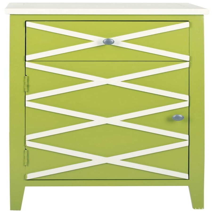 Safavieh AMH6594C American Home Green/White Wood End Table