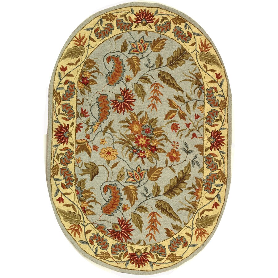 Safavieh Chelsea Spring Light Blue Oval Indoor Handcrafted Lodge Area
