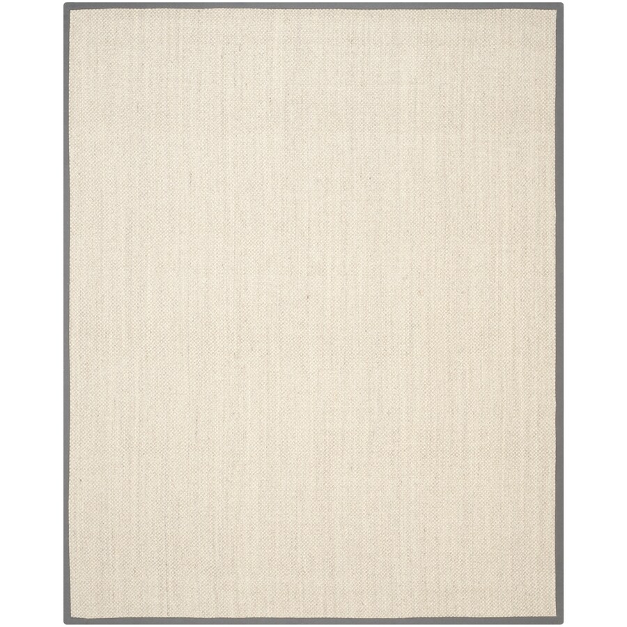 Safavieh Natural Fiber Kismet Marble/Gray Rectangular Indoor Machine-Made Coastal Area Rug (Common: 11 x 15; Actual: 11-ft W x 15-ft L)