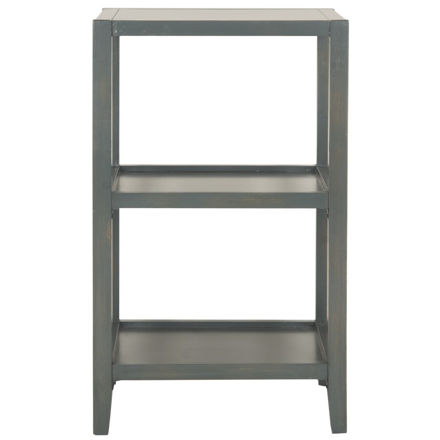 Safavieh AMH6615B Andy Steel Teal Wood End Table