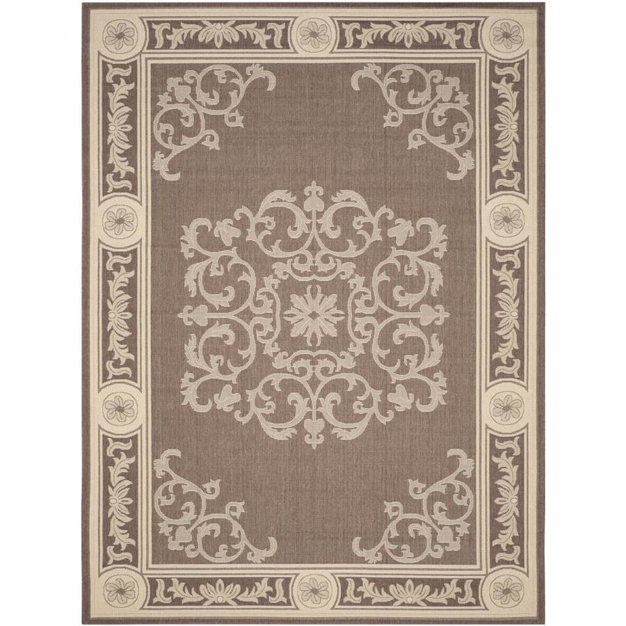 Safavieh Courtyard Celeste Chocolate Natural Rectangular