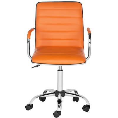 Safavieh Jonika Orange Contemporary Desk Chair At Lowes Com