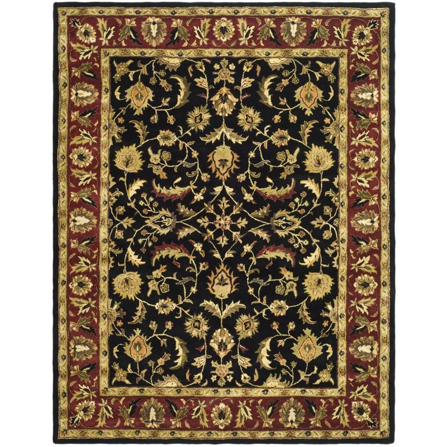 Safavieh Heritage Shiras Black Red Rectangular Indoor