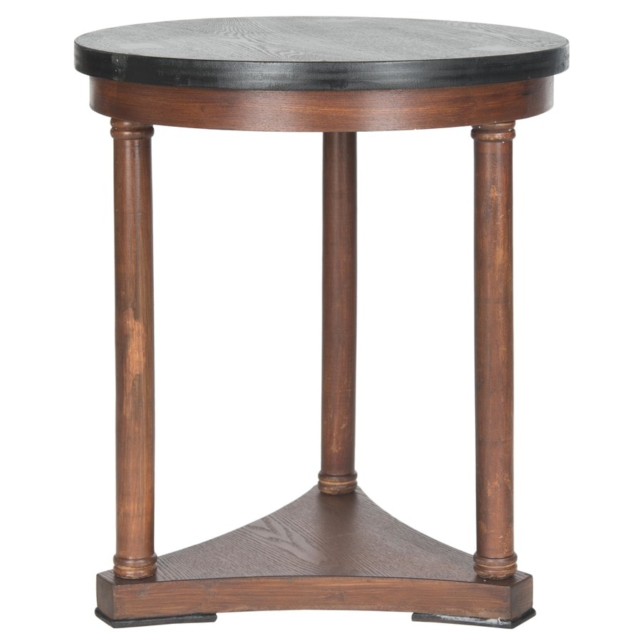 Safavieh AMH1523A Huxley Brown Wood Round End Table