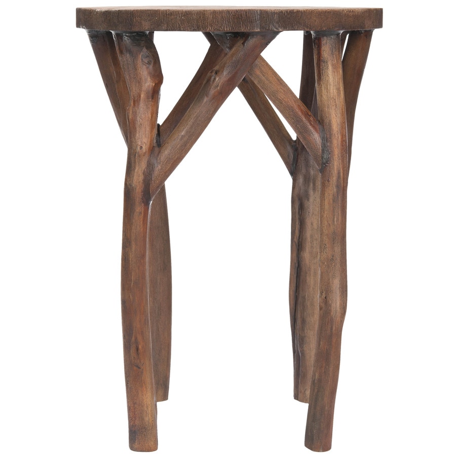 Safavieh AMH4607A American Home Light Brown Wood End Table