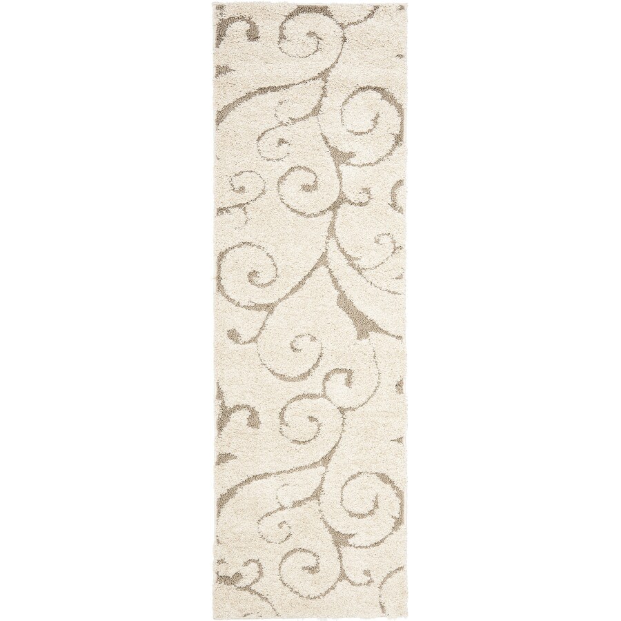 Safavieh Florida Scroll Cream Beige Indoor Tropical Runner Safavieh Florida Scroll Cream Beige Indoor Tropical Runner Common 2 X 7
