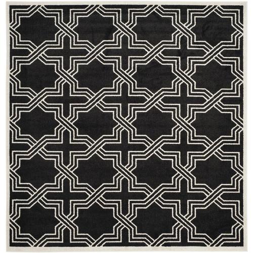 Safavieh Amherst Marco 7 x 7 Anthracite/Ivory Square Indoor/Outdoor ...