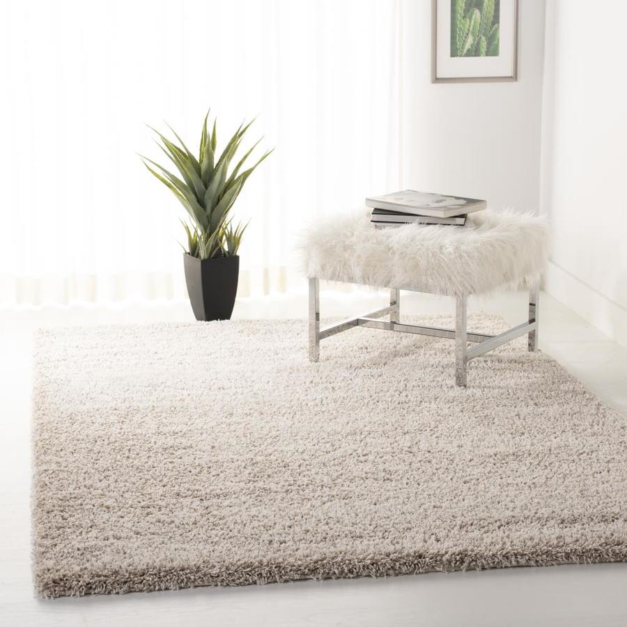 Safavieh California Shag 9 x 12 Beige Indoor Solid Area Rug in the Rugs ...