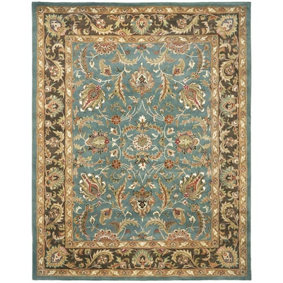 Safavieh Heritage Ganges Blue Brown Rectangular Indoor Handcrafted
