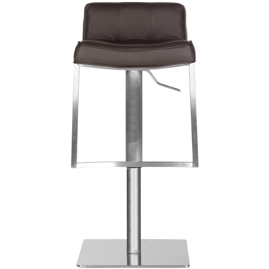 Safavieh Newman Brown Adjustable Stool at Lowes.com